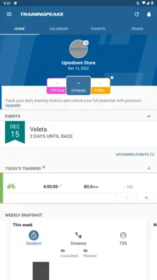 TrainingPeaks android App screenshot 0